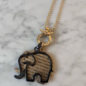 Sasha’s State Of Mind Long Chain Elephant Pendant